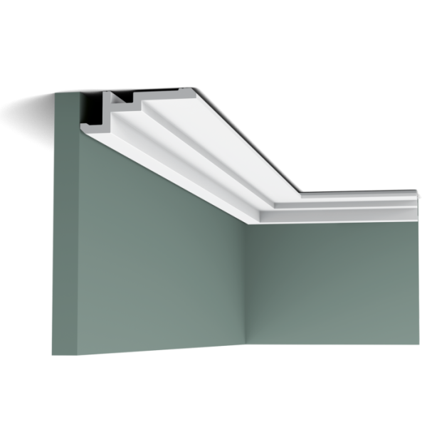 Карниз от Orac Decor из ДЮРОПОЛИМЕРА CX196 U-STEPS д 2000 x в 113 x ш 40 см